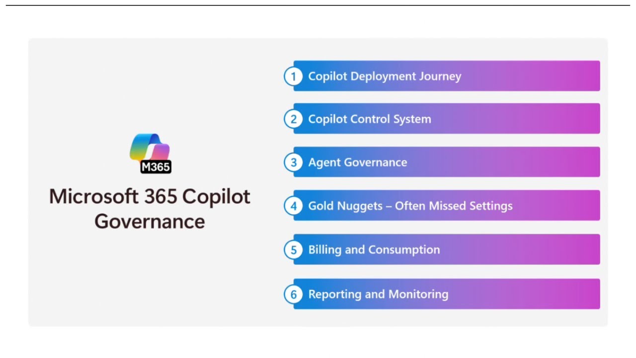 Copilot Governance - Deployment, Copilot Control System, and Agent Management - Session 1