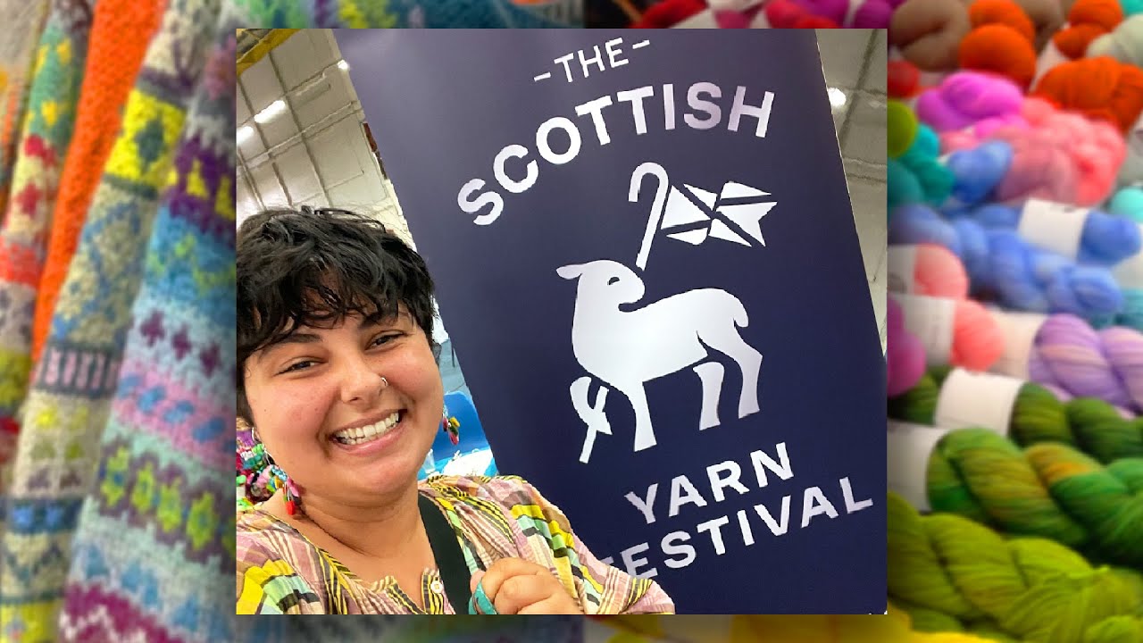 Visiting a Yarn Festival in SCOTLAND 🏴󠁧󠁢󠁳󠁣󠁴󠁿 Vlog + Haul from The Scottish Yarn Festival 2023