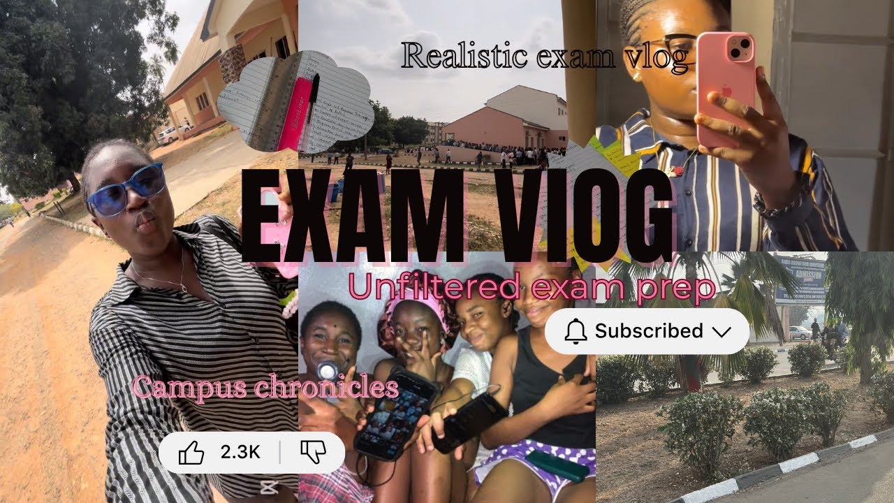 Realistic Exam Vlog | Unfiltered Exam Prep + Campus Life😭🌸