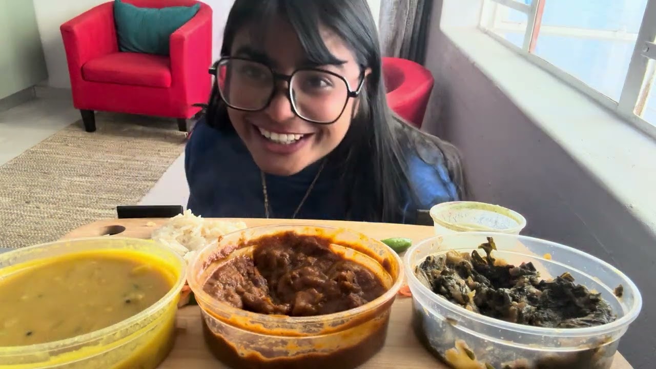 Eating ALL  Veg Thali  | ASMR | MUKBANG | PALAVVI AGGARWAL