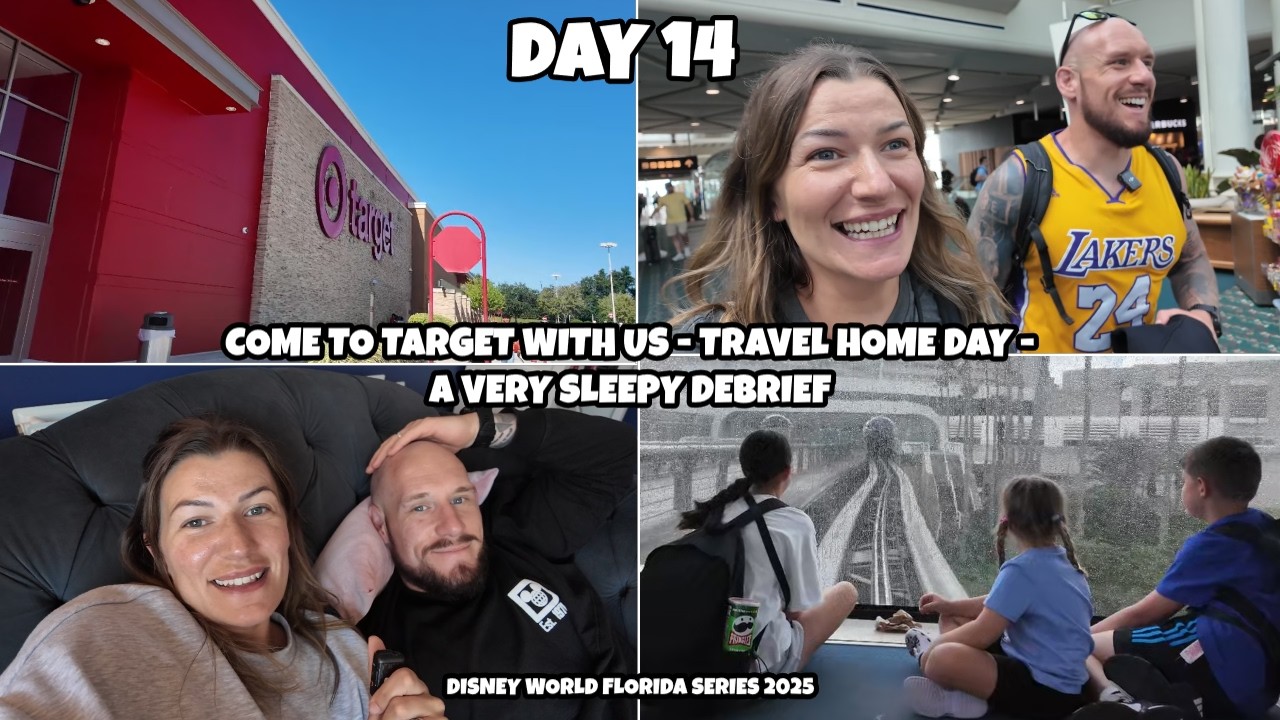 DAY 14 - COME TO TARGET WITH US - TRAVEL HOME FROM ORLANDO TO DEVON