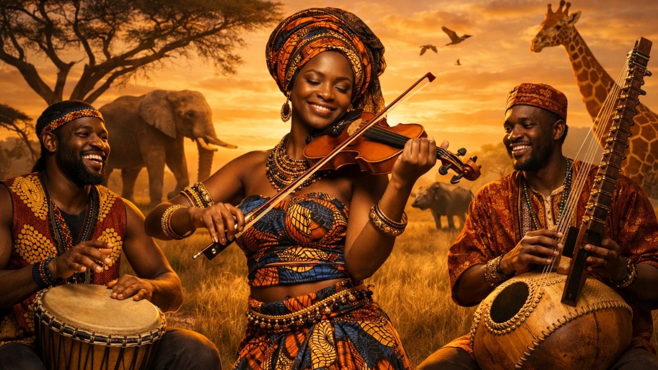 Majestic African Deep House Folk Fusion | Emotional Violin & Tribal Rhythms