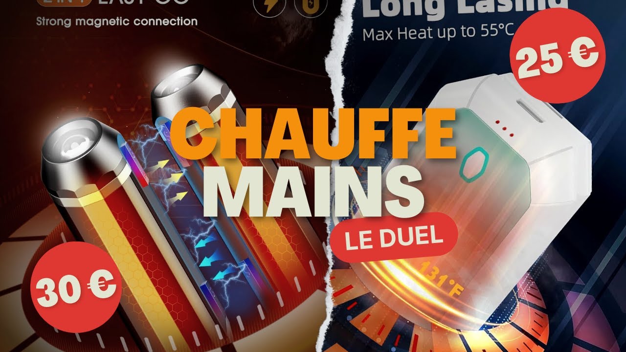 De quoi se réchauffer les mains en hiver: plusieurs chauffe-mains ou chaufferettes sur le grill !