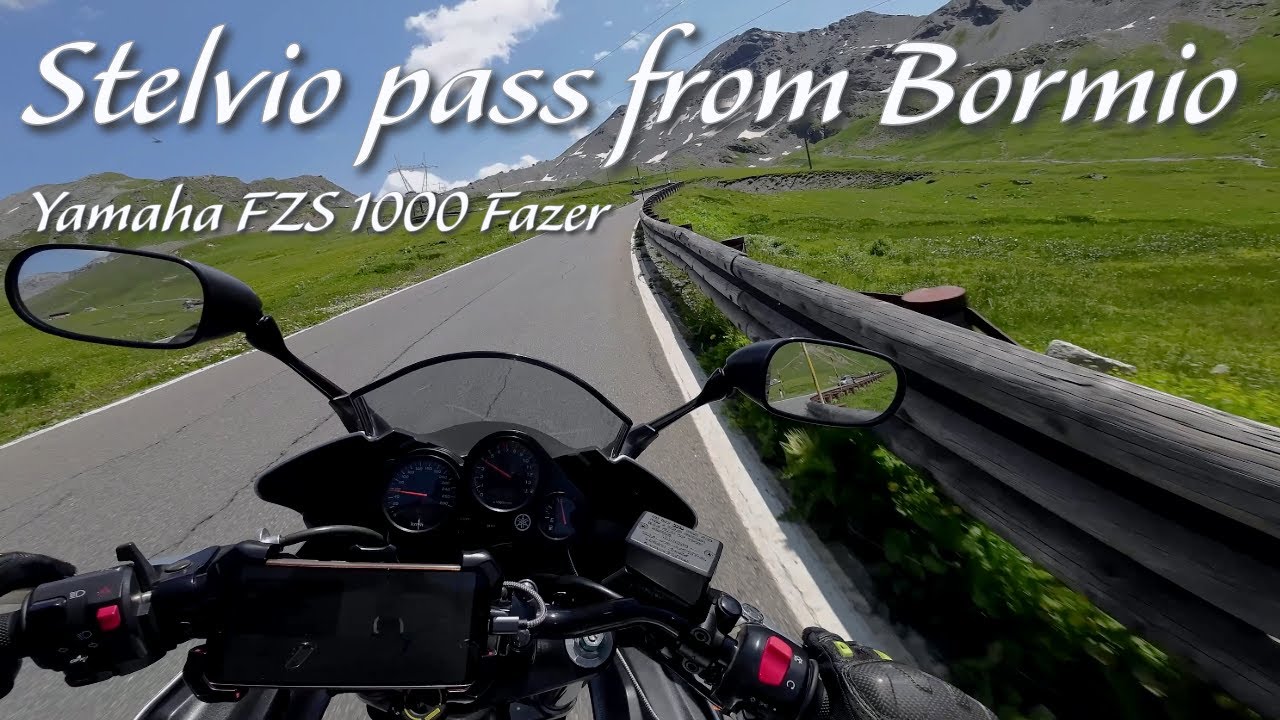 Stelvio pass from Bormio, Yamaha FZS 1000 Fazer