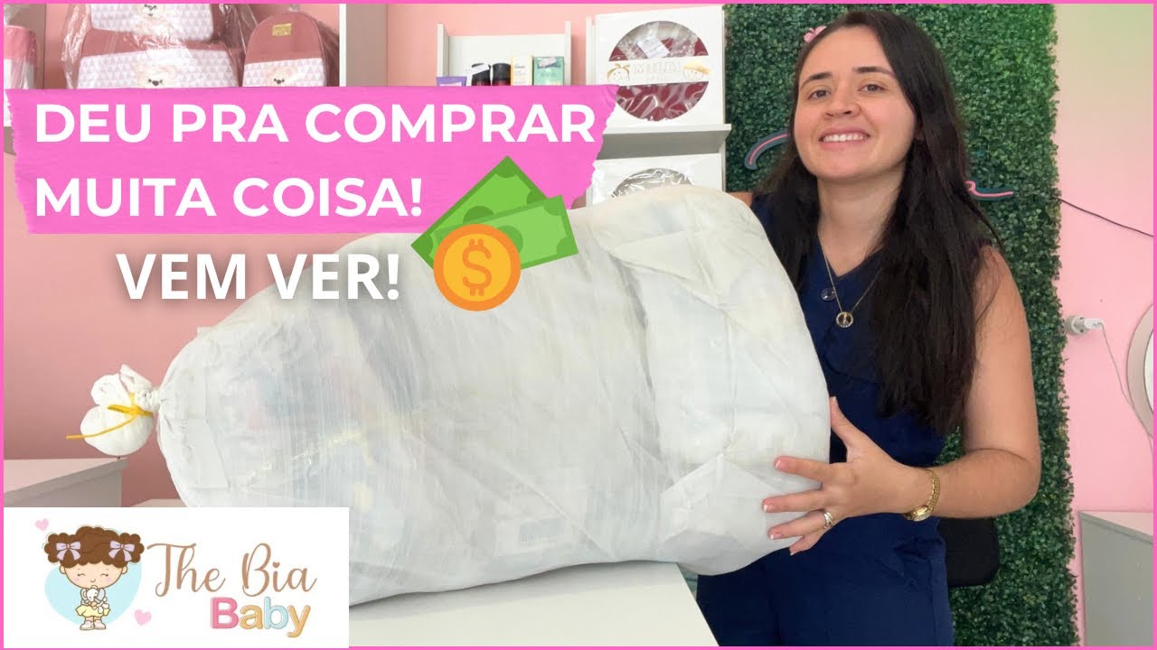 ABRINDO UM SACO DE MERCADORIA PARA A LOJA INFANTIL 
