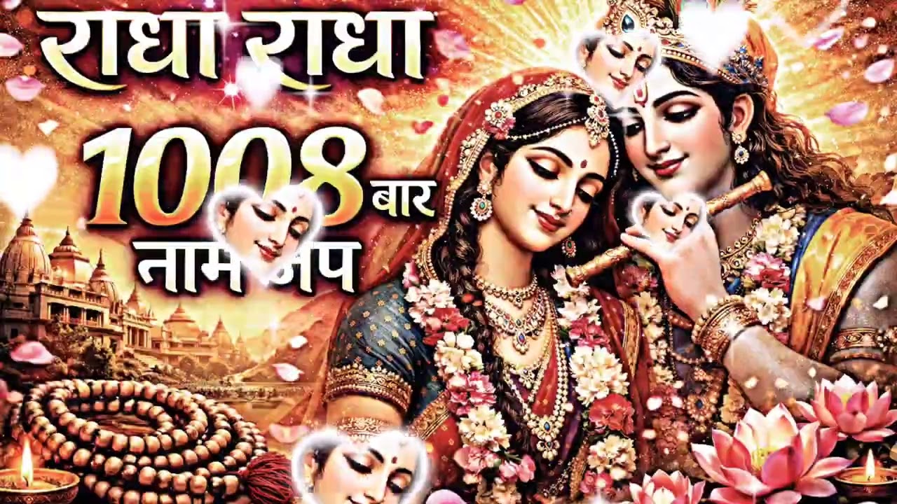 Radha Radha 1008 Baar Naam Jap | Man Ko Shanti Dene Wala Divya Bhajan | Radhe Radhe Mahamantra 🌼