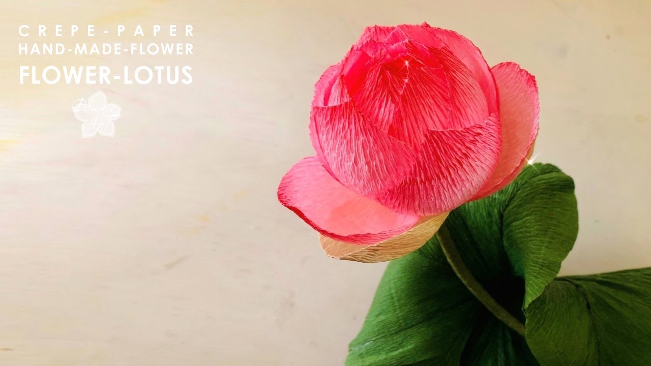 Paper Flower / Lotus / Let's make beautiful flower.
