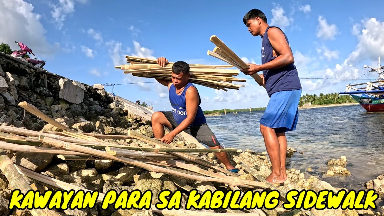 EP31 P13 Paglalatag ng mga kawayan sa kabilang sidewalk