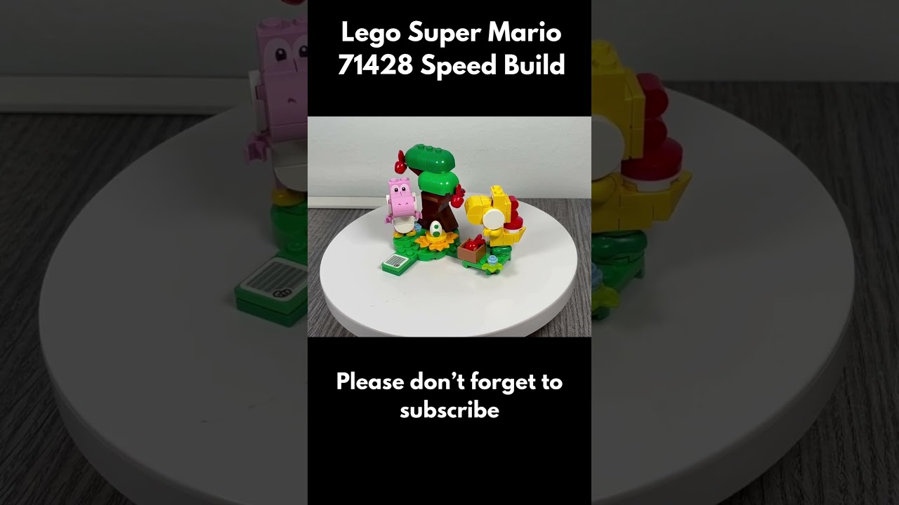 Lego Super Mario 71428 Yoshis' Egg-celent Forest Expansion Set Speed Build