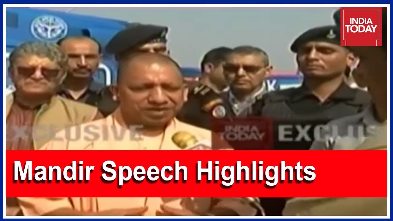 Highlights Of Yogi Adityanath's 'Ram Mandir' Speech At Ayodhya