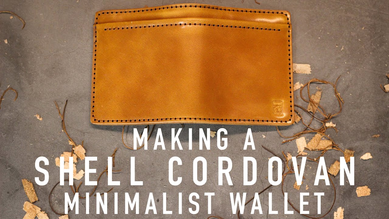 Making a $250 Shell Cordovan Minimalist Wallet | ASMR