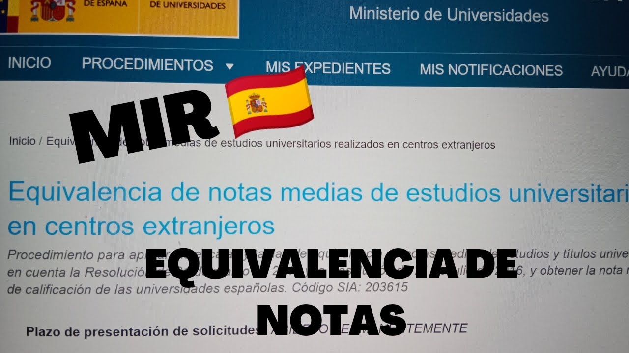 EQUIVALENCIA NOTAS🗂️ #MIR #examenmir