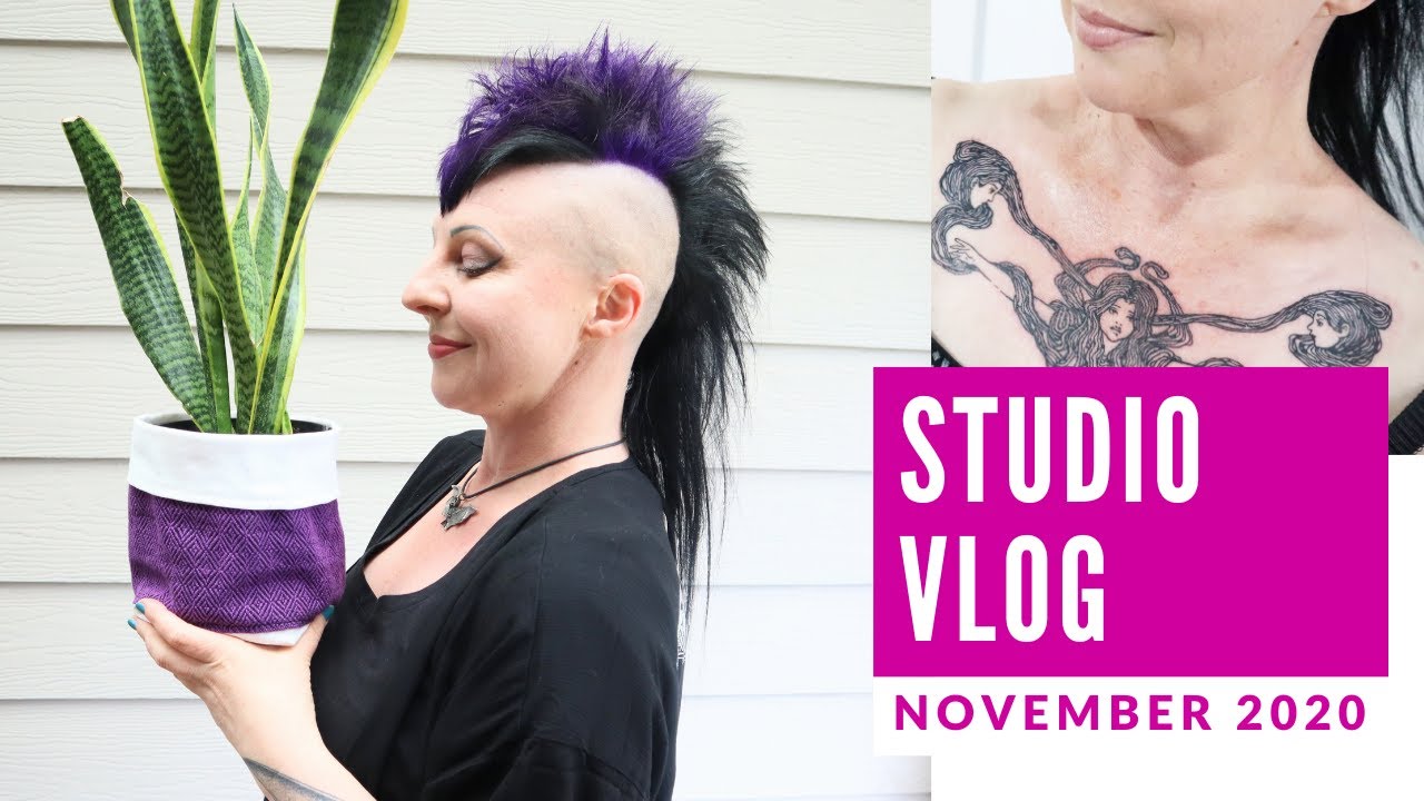 STUDIO VLOG NOVEMBER – new tattoo, exciting news, packing orders, making pot plant holders