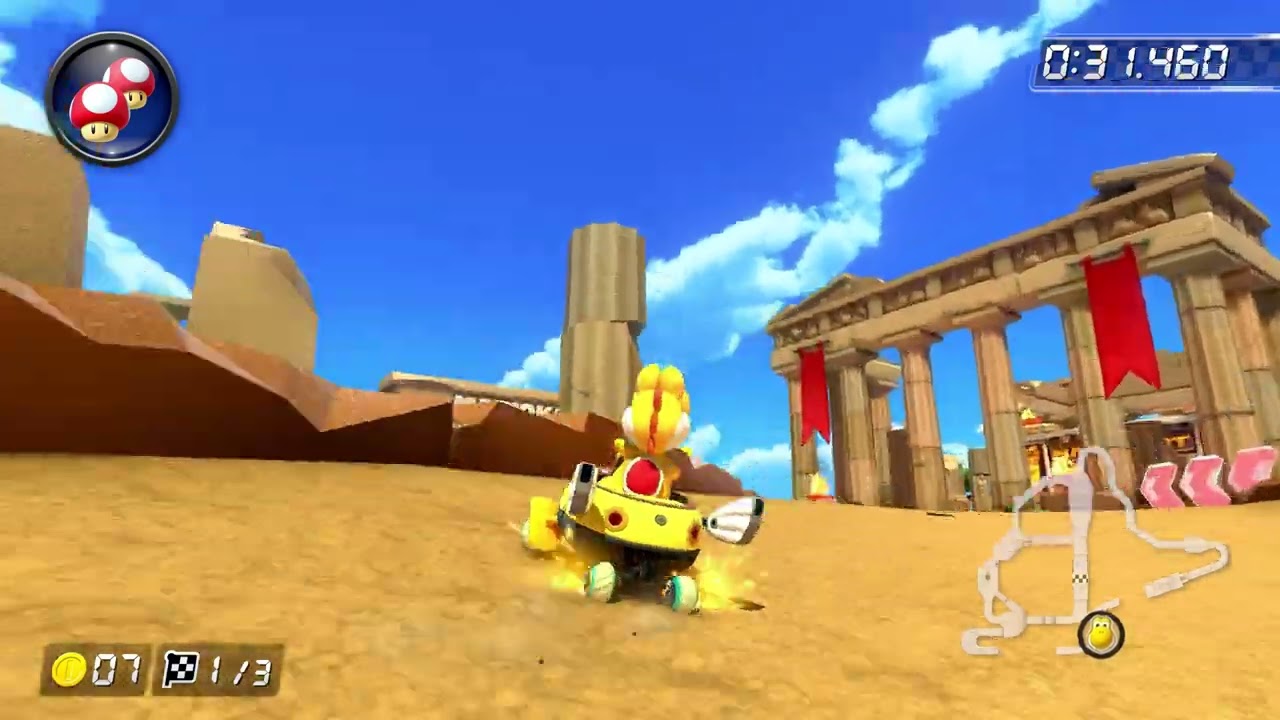 Tour Athens Dash [150cc] - 1:37.047 - Panda (Mario Kart 8 Deluxe World Record)