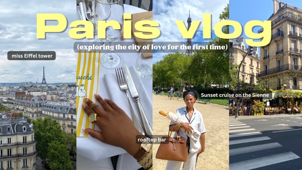paris vlog | eurosummer in a hostel, cafes, sunset cruise, Eiffel tower & more 