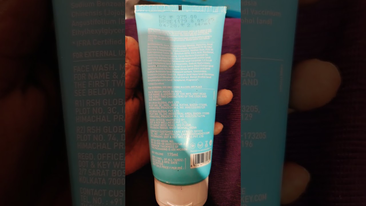 Dot&key Barrier Repair Hydrating Gentle Face wash
