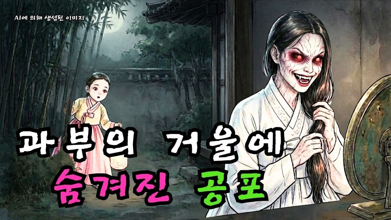 밤마다 거울 앞에서 머리를 빗는 젊은 과부… 거울을 본 어린 아들이 비명을 지르며 기절한 이유 | 조선 괴담 | 야담 | 민담  |  조선시대