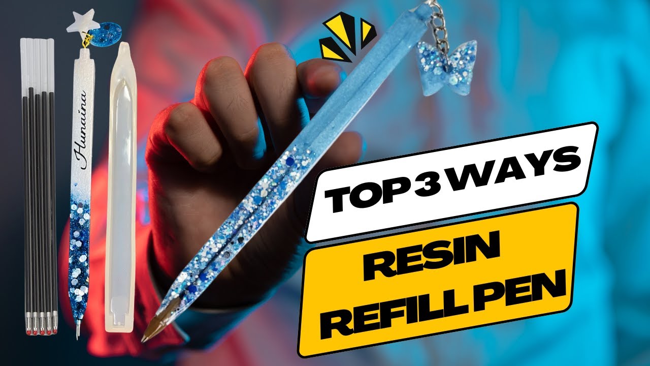 DIY Refillable RESIN Pens |  Full Guide for Making Refillable Resin Pens for the Beginners #art
