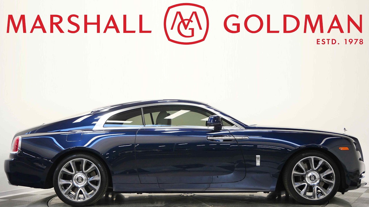 2019 Rolls Royce Wraith in Midnight Sapphire over Seashell leather interior for sale