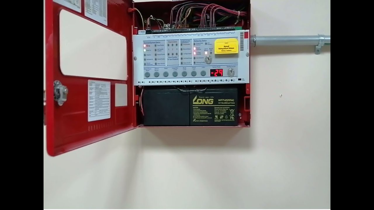 FM200 System Test (Fire suppression system)