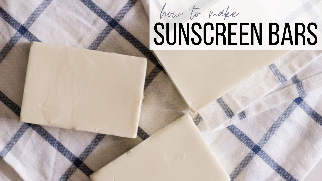 Homemade Coconut SUNSCREEN BAR RECIPE