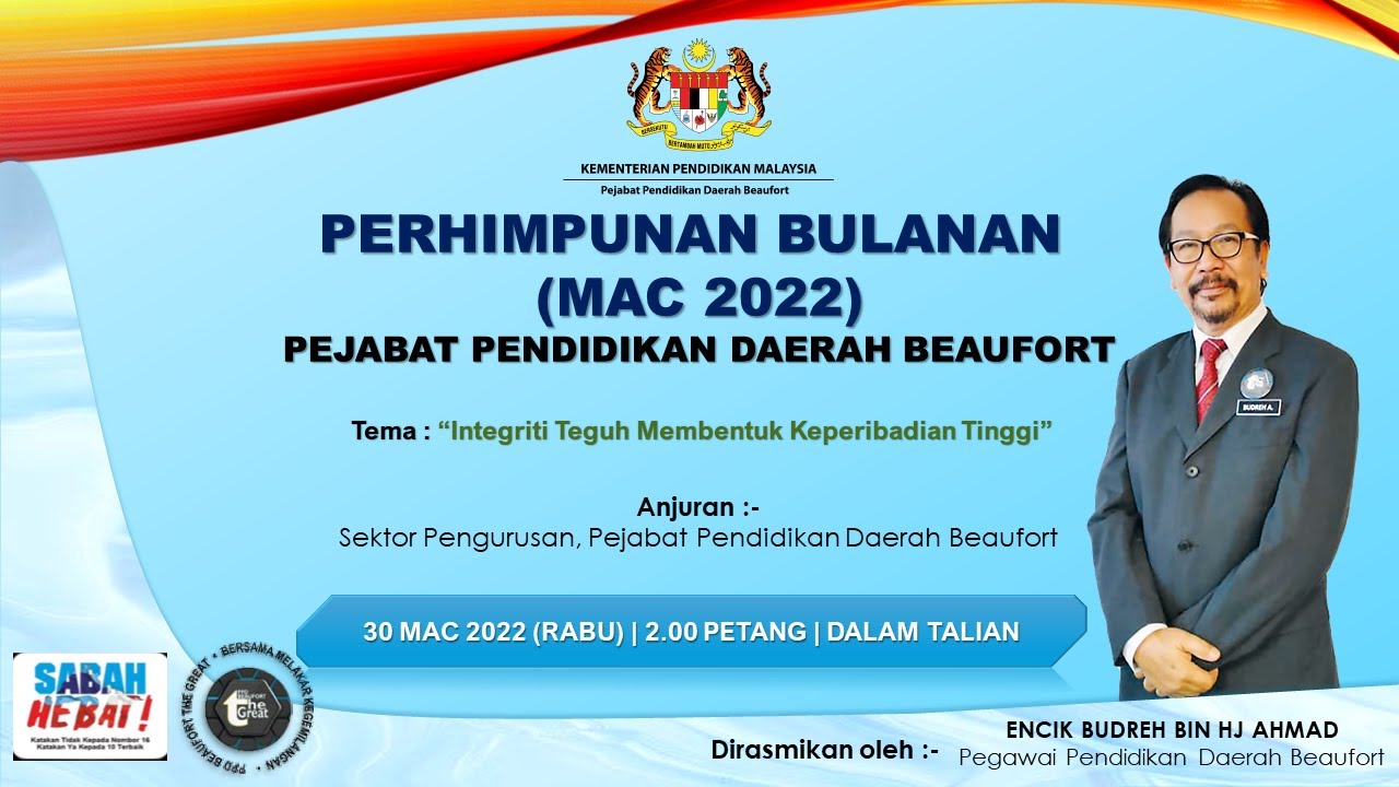 Majlis Perhimpunan Bulanan PPD Beaufort bagi Bulan Mac 2022