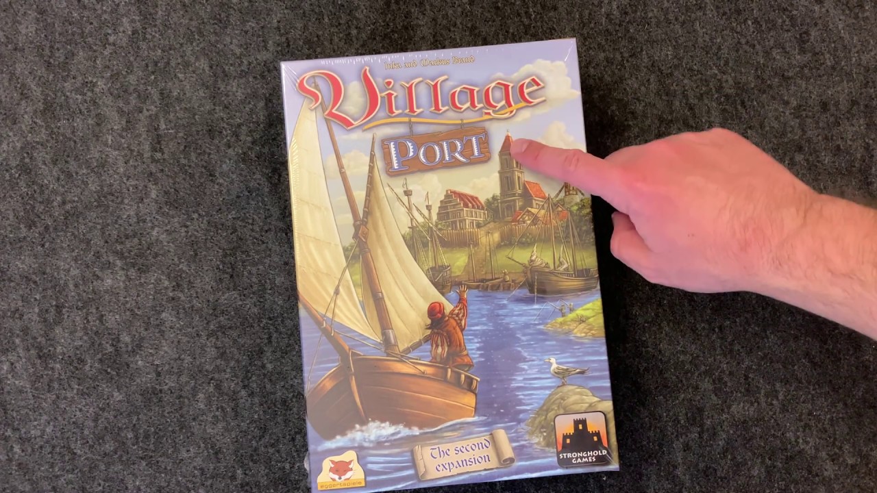 Village Port Board Game Expansion - Unboxing