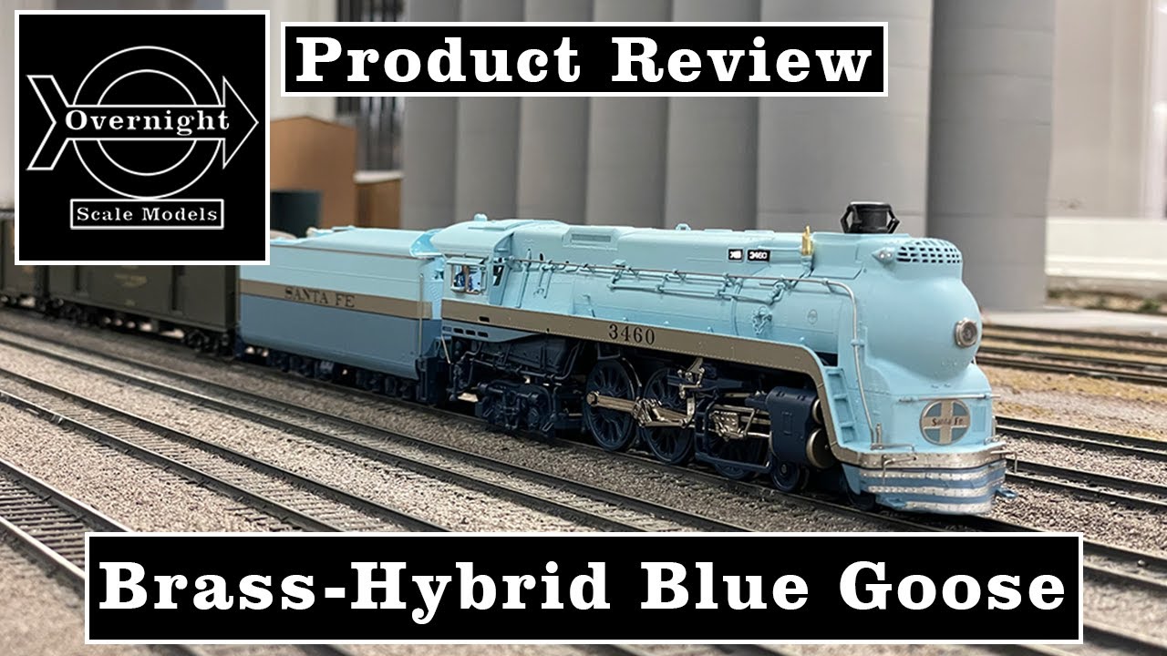 Product Review: HO Scale Brass-Hybrid Paragon 4 Santa Fe Blue Goose #3460