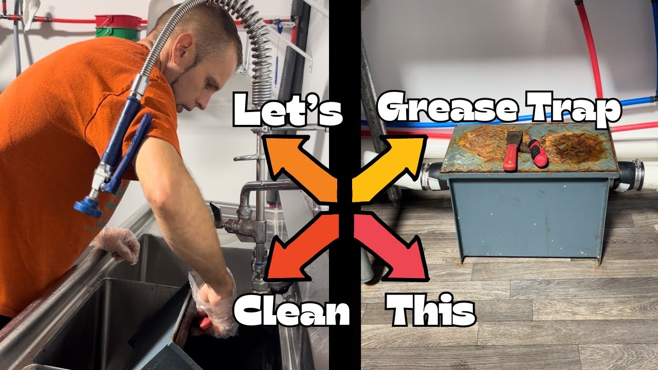 How to clean a grease trap #diy #greasetrap #commercialkitchenequipment