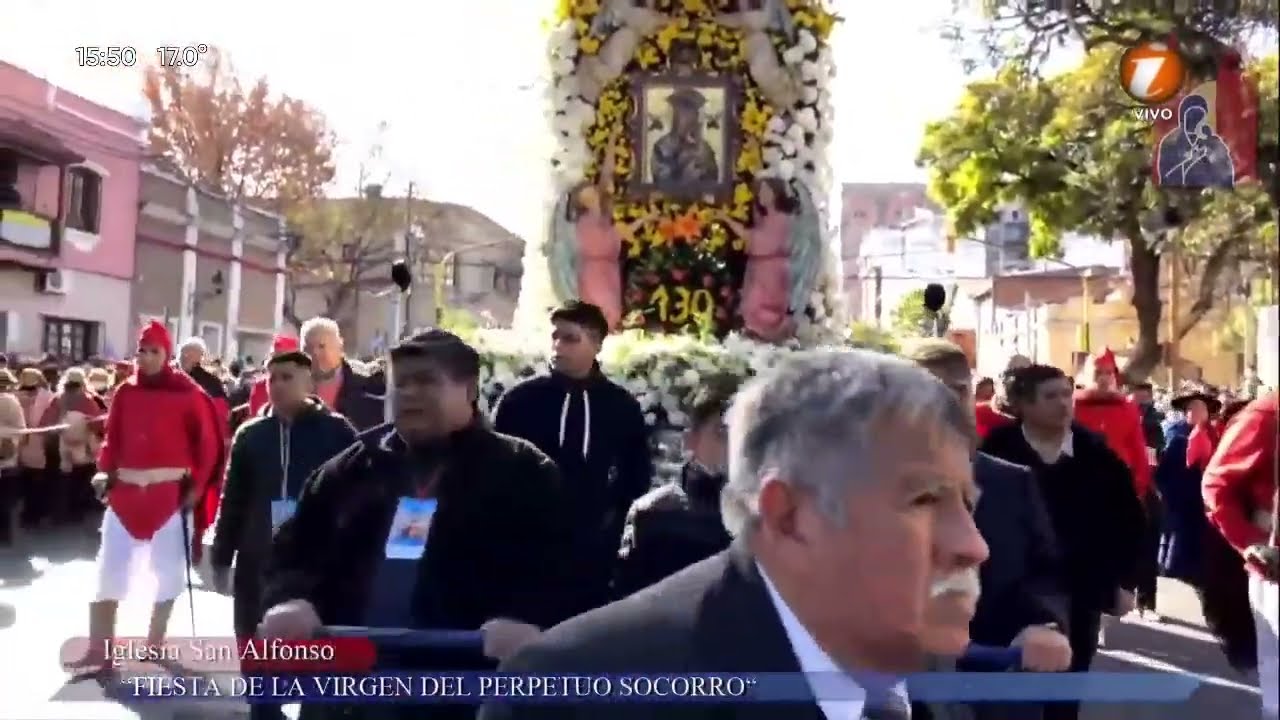 (En Vivo) Procesión en honor a la Virgen del Perpetuo Socorro