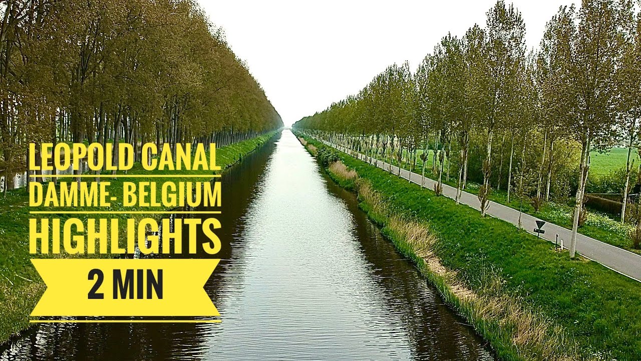 Leopold canal Damme - Belgium Highlights 2 min video  #dji spark  #leopold canal #damme #belgium