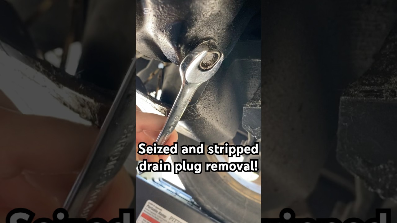 How to remove a seized & stripped oil drain plug!