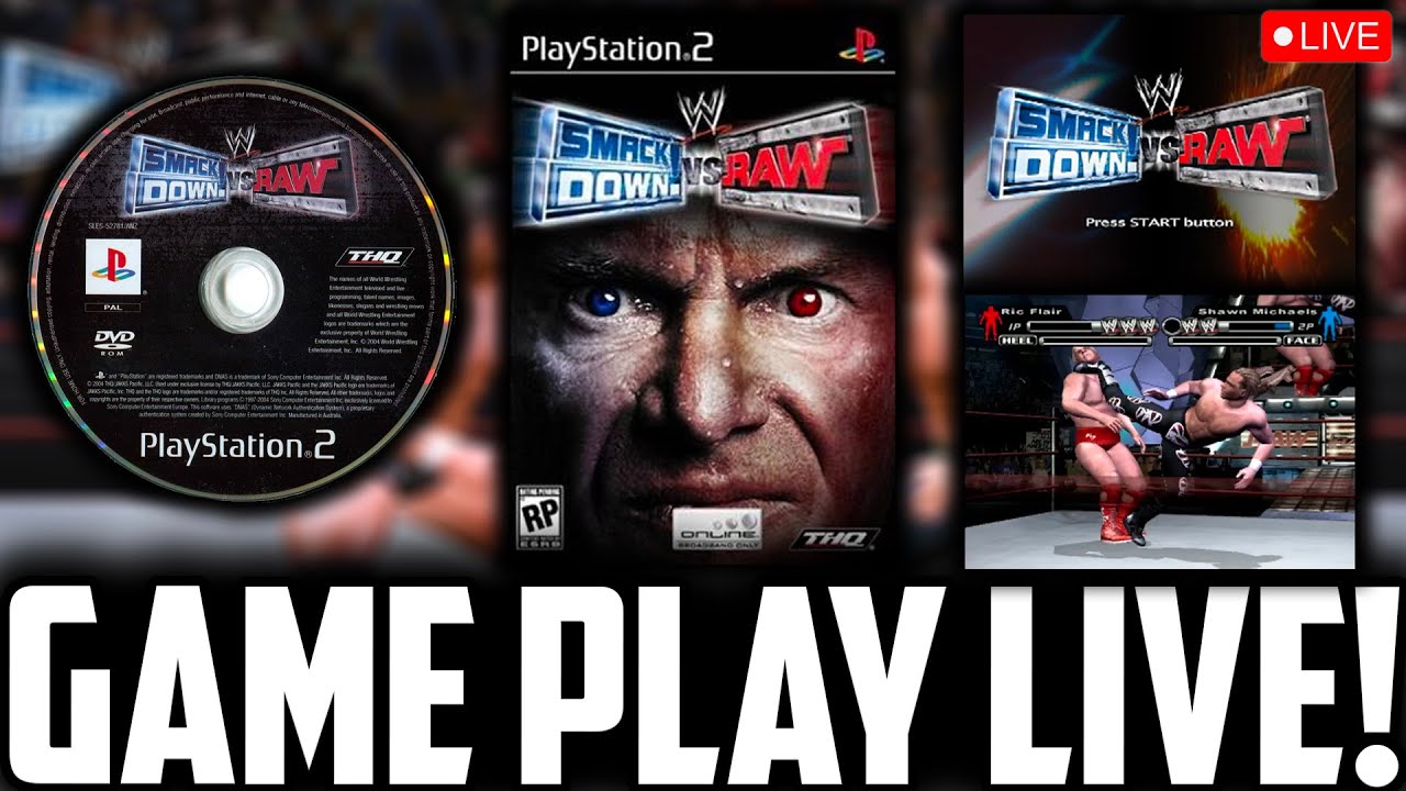 WWE SmackDown vs RAW 2005 LIVE PS2 GAMEPLAY! | WWE Season Mode Ep 1