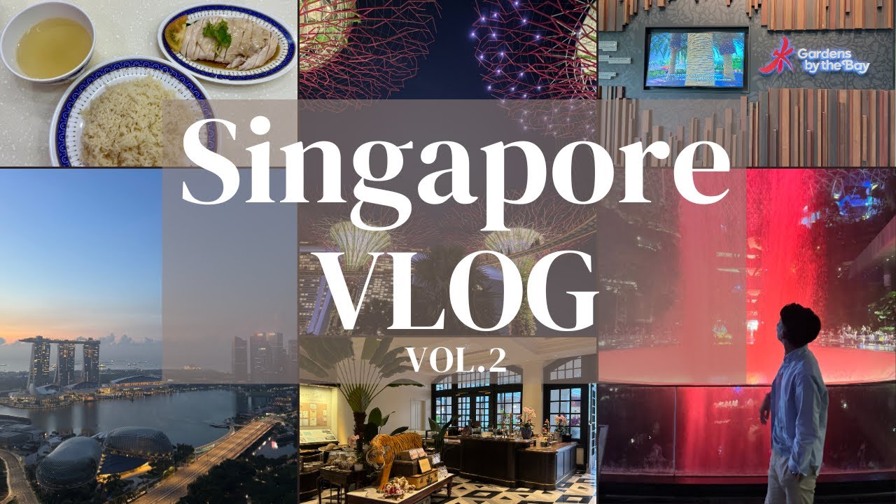 【シンガポールVLOG PART2】８割グルメ２割観光！？世界一安いミシュランから、予約が中々取れない名店までご紹介！！チキンライス食べるなら、ラッキーチキンライスがオススメ！🇸🇬🌴