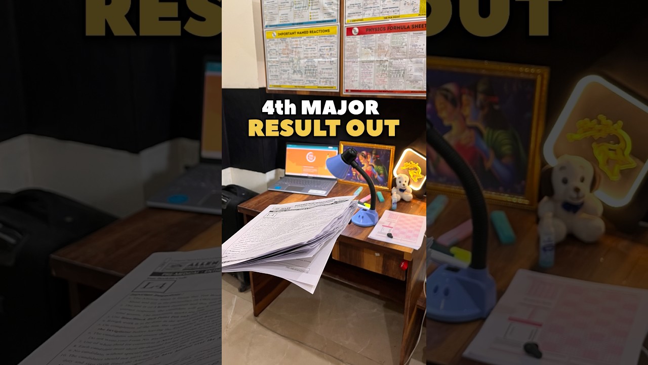 4th MAJOR RESULT OUT 😱 NEET ASPIRANT STUDY VLOG #neet2026 #reneet2026 #shorts #mocktest #studyvlog