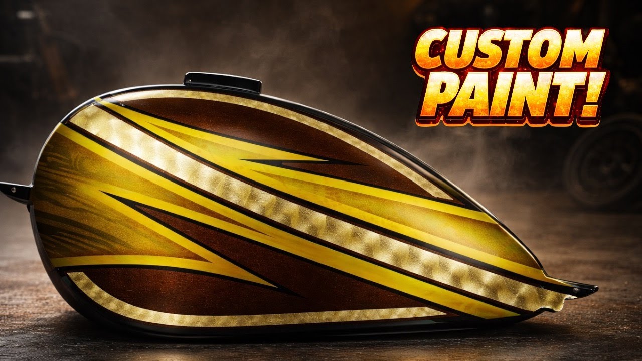 Mastering Candy Basecoats & Gold Leafing: Live Motorcycle Tank Custom Paint