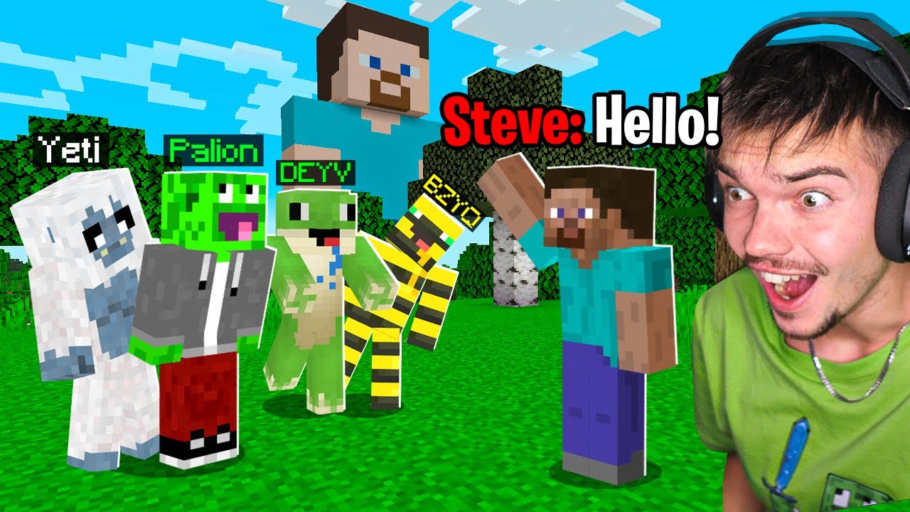 SPOTKALIŚMY TWÓRCĘ ŚWIATA *STEVE* w Minecraft!