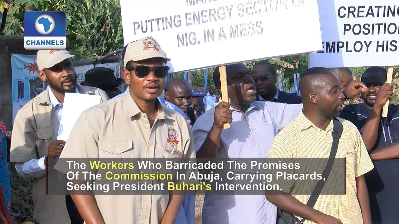 Protesting Workers Shut Down Energy Commission Of Nigeria
