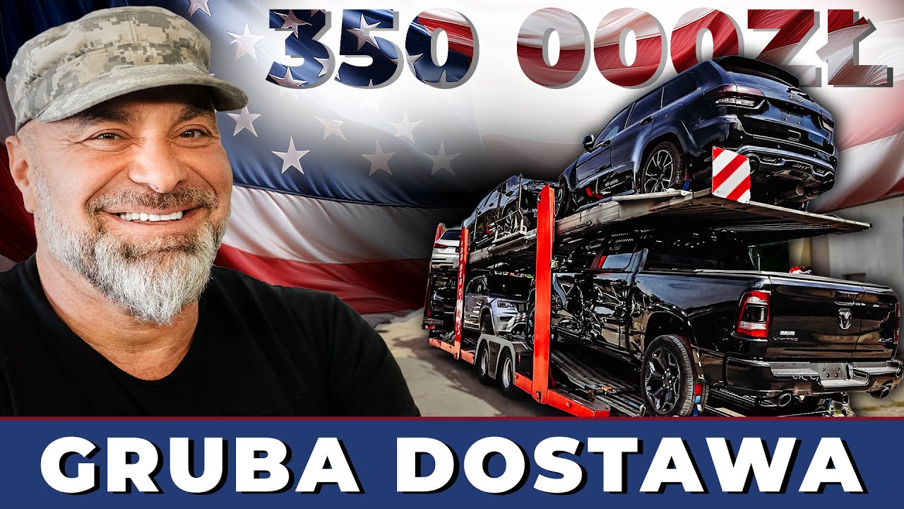 Najgrubszy ROZŁADUNEK aut z USA w 2025r. Cadillac Escalade, RAM 1500, Jeep Grand Cherokee