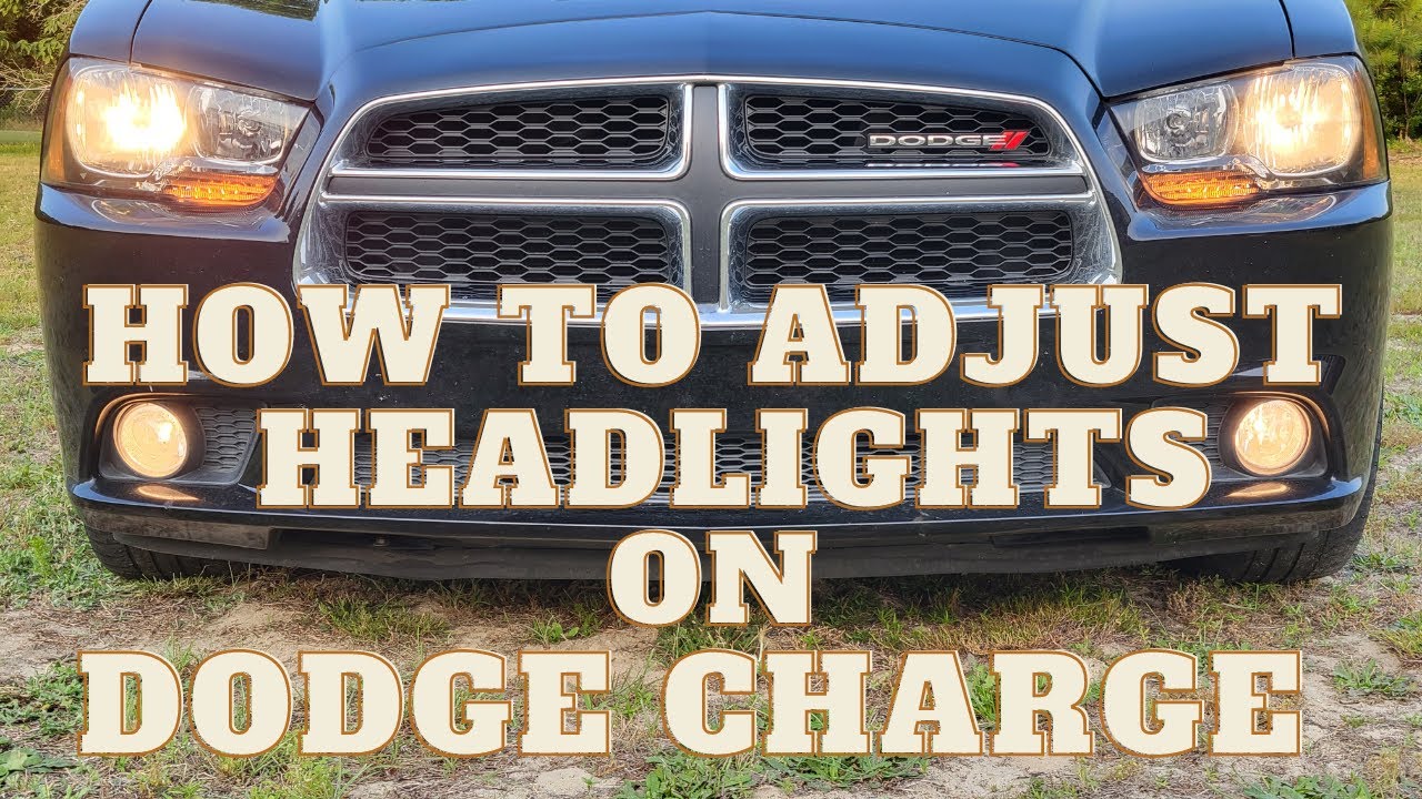 How To Adjust Headlights On Dodge Charger in 5mins