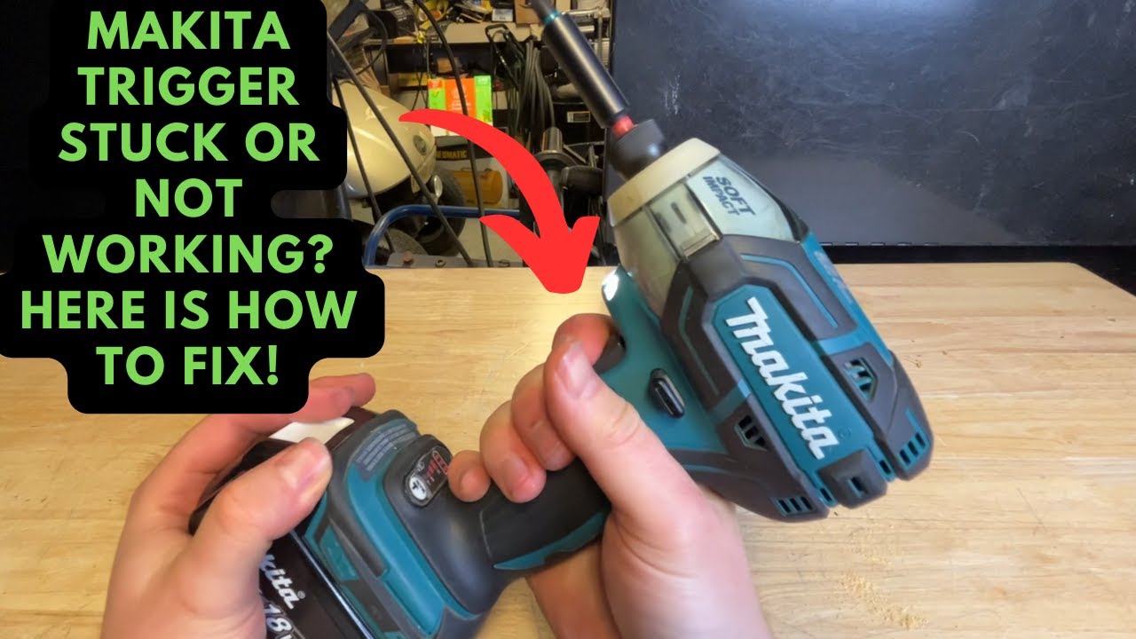 Как починить курковый выключатель Makita! | Застрял, заедает или не работает. ЛЕГКОЕ РЕШЕНИЕ!