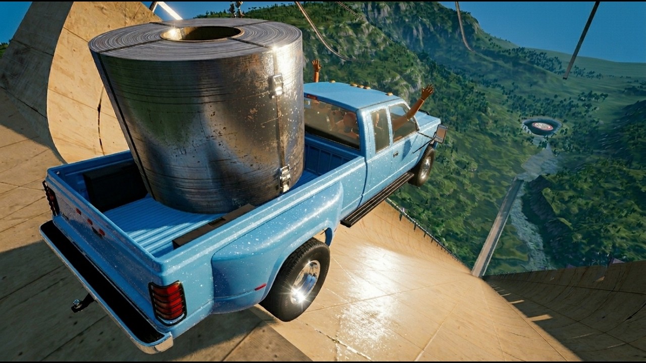 High Speed Car Jumps #8 - BeamNG Drive