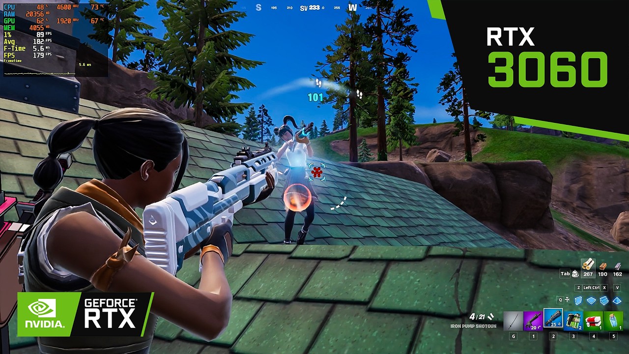 Fortnite | RTX 3060 12GB + Ryzen 9 5900X | 1080p Low settings