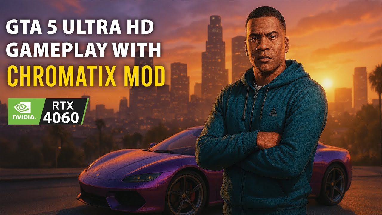 GTA 5 RTX 4060 Gameplay 🔥 Chromatix Ultra Realistic Graphics Mod!