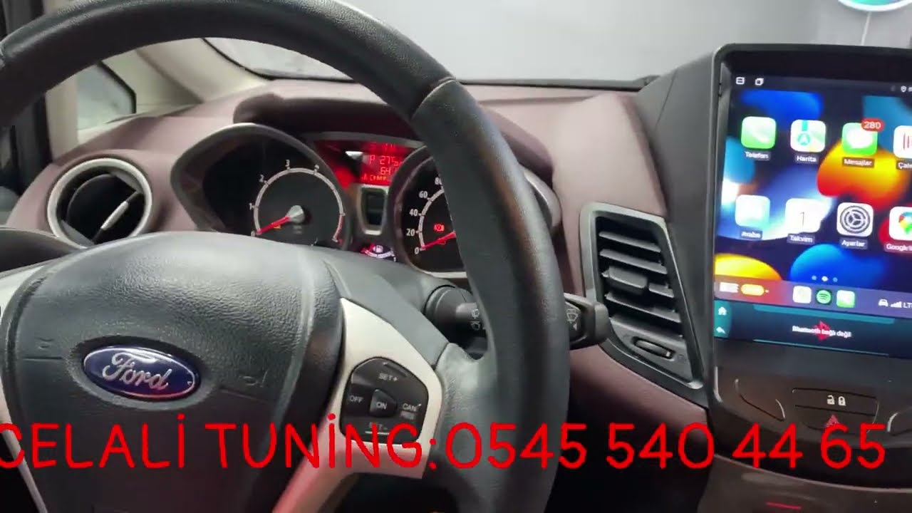 FORD FİESTA TESLA MULTİMEDİA CAR PLAY UYGULADIK/CELALİ TUNİNG