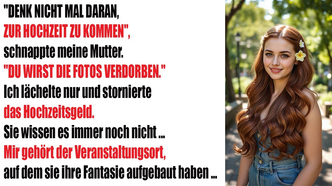 Komm bloß nicht zur Hochzeit“ – Ich blieb weg, doch der Veranstaltungsort erschien2