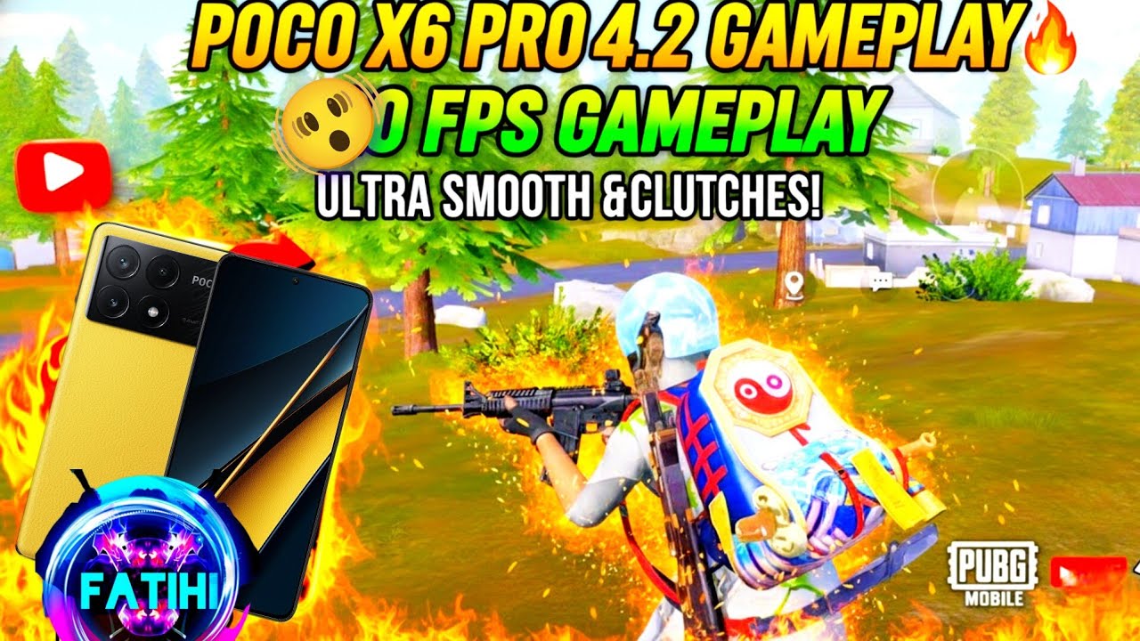 POCO X6 Pro PUBG Gameplay 🔥 Smooth + Zero Lag | Extreme Gaming Test 😱