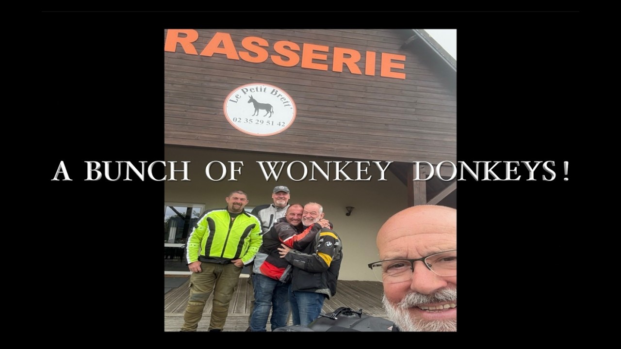 Motorcycle Tour Ireland to France Italy 2025 Ep 17B - RAIN DROPS FALLING ON MY HEAD / WONKY DONKEYS