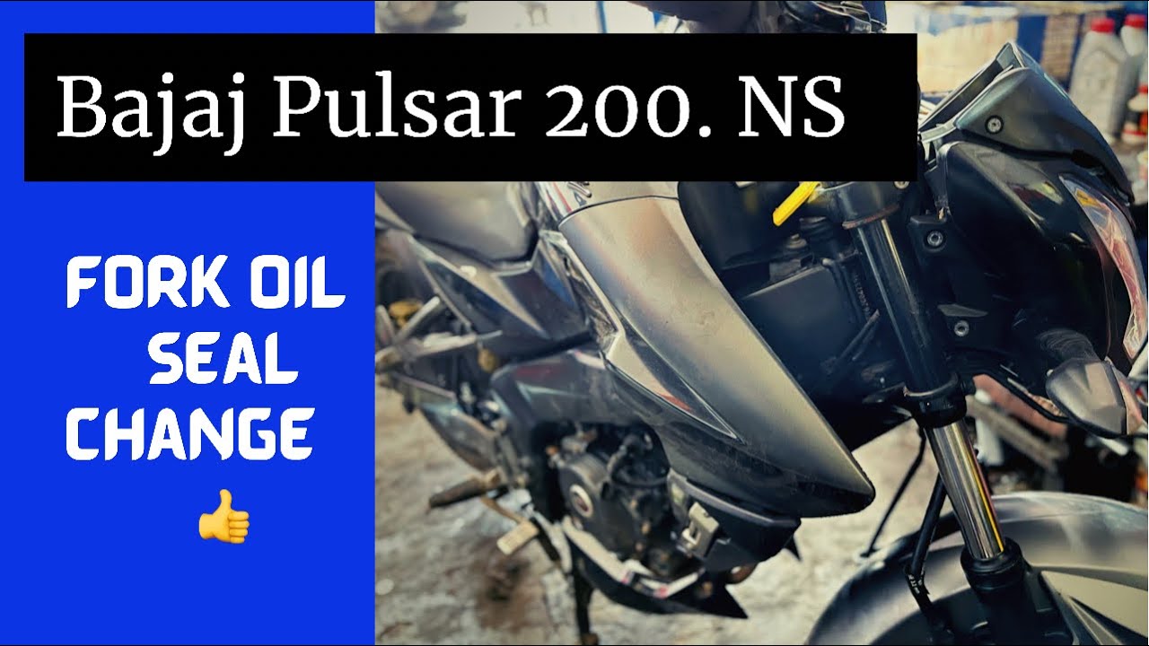 Bajaj pulsar 200 Ns. Fork oil seal change/KL10 bike street....❤️