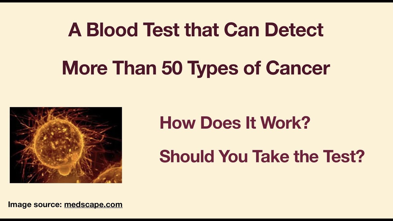 A blood test that provides early detection of cancers